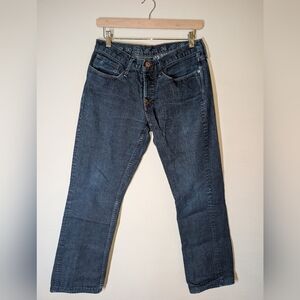 Earnest Sewn Dark Blue Straight Jeans